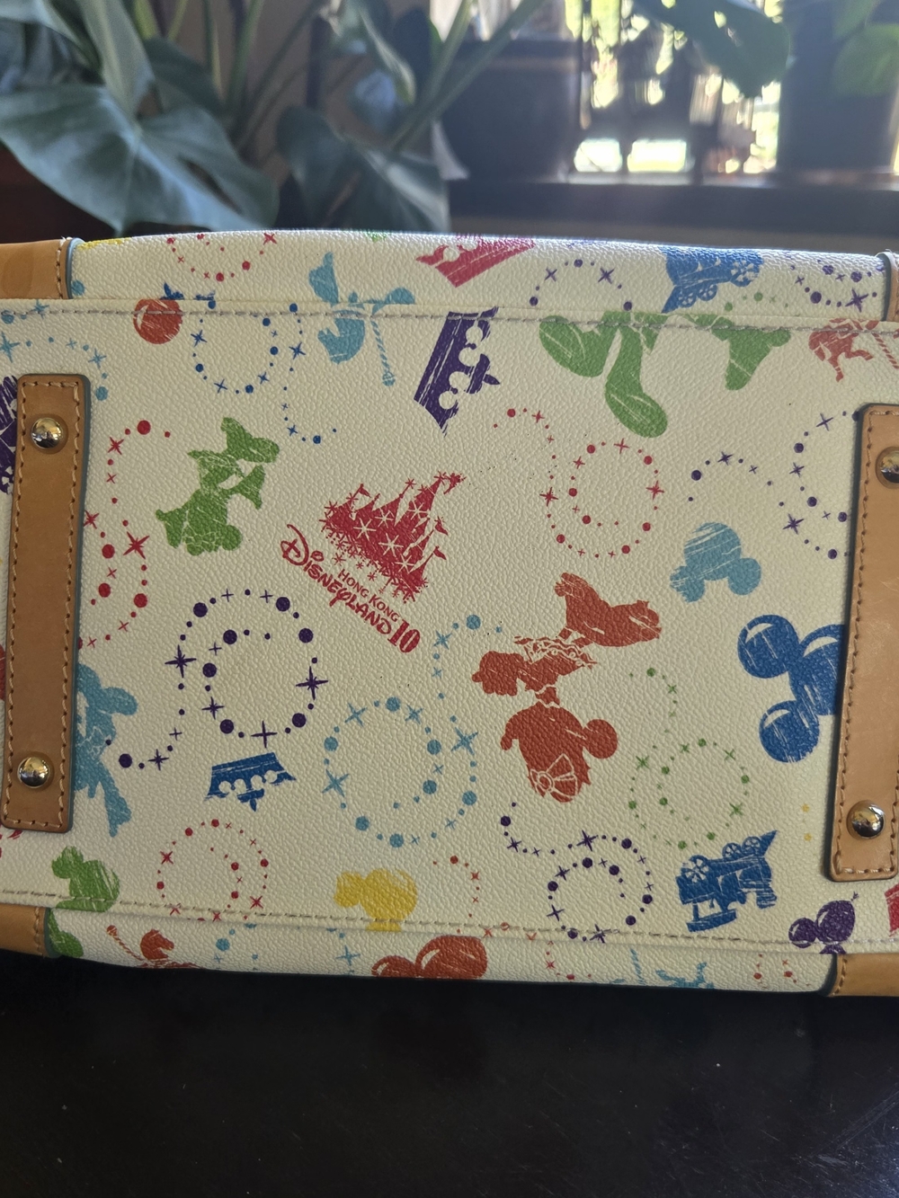 Rare Dooney & Bourke Multicolor Disney Print Satchel (Hong Kong Disney) - Picture 2 of 4
